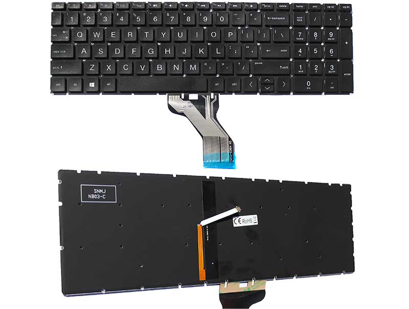 Tastatură Laptop HP Envy x360 15-DA Iluminată – Layout US, Compatibilă cu Seria 15-da