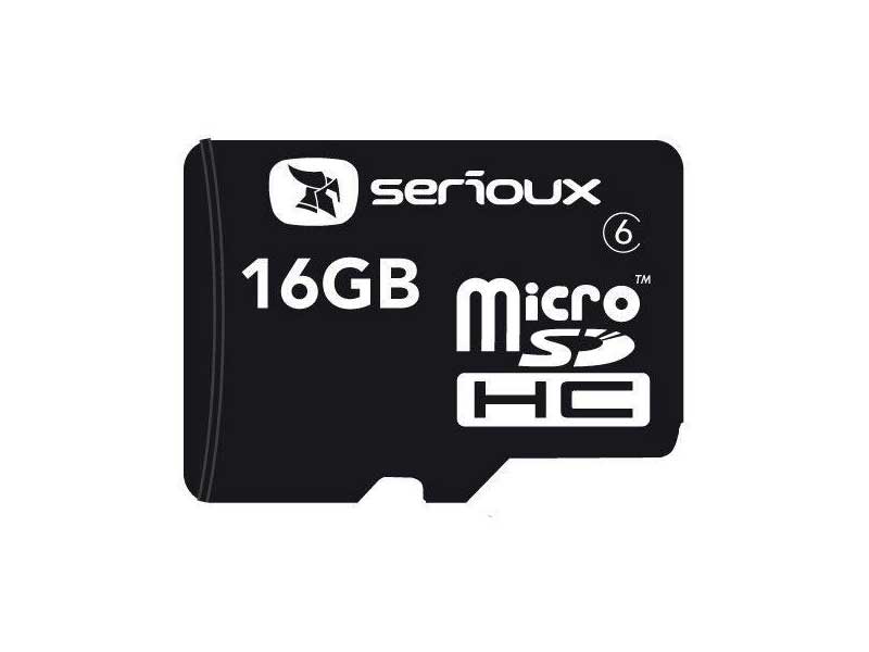 Card MicroSDHC 16GB Serioux cu adaptor, Clasa 10, viteză ridicată