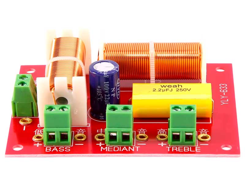 Filtru boxă 3 căi 200W cu 2 bobine, 4–8 Ohm