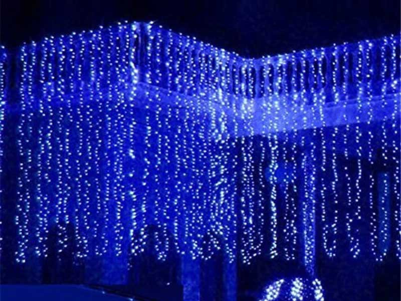 Instalație ploaie 6M 100 LED-uri albastre – Șir luminos decorativ pentru interior și exterior
