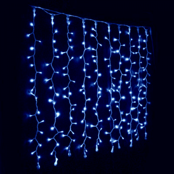 Instalație ploaie 100 LED-uri albe – Șir luminos decorativ pentru interior și exterior