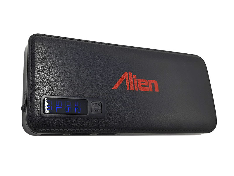 Power Bank 20000mAh piele Alien, încărcare rapidă, porturi multiple USB