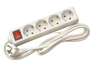 Prelungitor 4 Cai 3m 3x1.5mm² cu Întrerupător Alien – Practic pentru Locuințe și Birouri