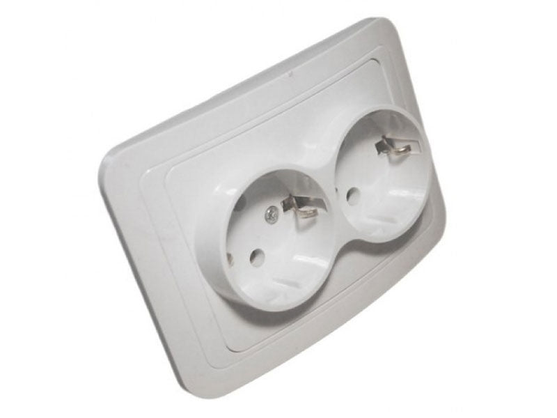 Priză ST dublă – montaj aplicat, conexiune sigură