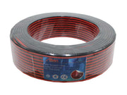 Cablu Difuzor Roșu/Negru 2x1mm² – Rola 100m, Cablu Audio pentru Sisteme de Sonorizare