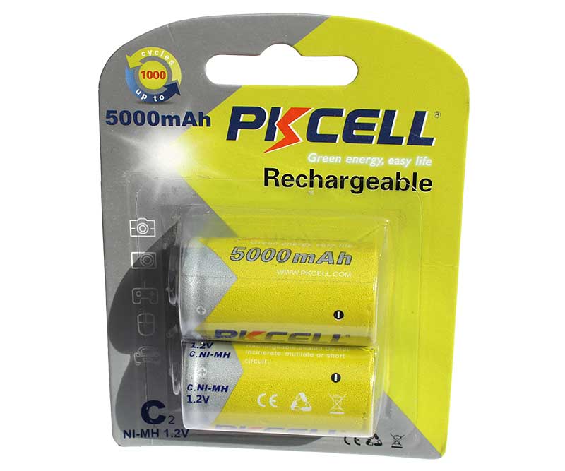 Acumulator NiMH R14 C – PKCELL 5000mAh – capacitate mare și durată extinsă