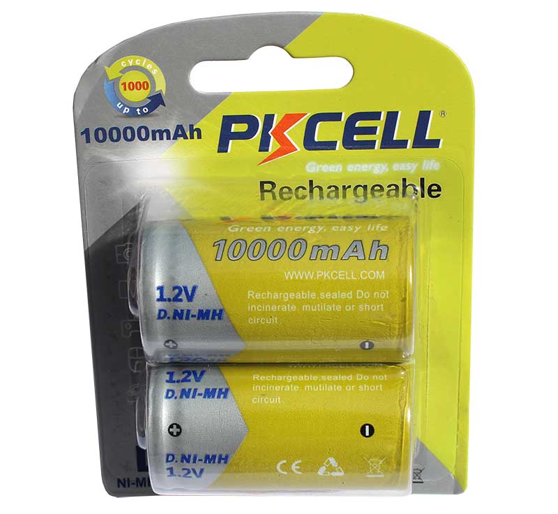 Acumulator NiMH R20 D – PKCELL 10000mAh – capacitate ultra-mare pentru aplicații intensive