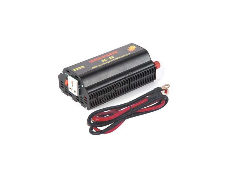 Invertor Tensiune 1000W – 12V → 220V, Undă Modificată, Putere 1000W Continuă / 2000W Vârf