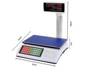 Cântar Electronic 10g–50Kg cu Imprimantă Integrată, Afișaj Digital