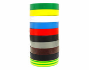 Bandă izolatoare PVC 25m – Set 10 bucăți culori diverse