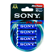 Set 4 baterii Sony Stamina Plus R6 – AA 1.5V, durată extinsă