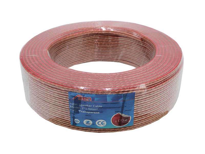 Cablu Difuzor Transparent 2x1mm² – Rola 100m, Cablu Audio pentru Sisteme Home-Audio și Profesionale