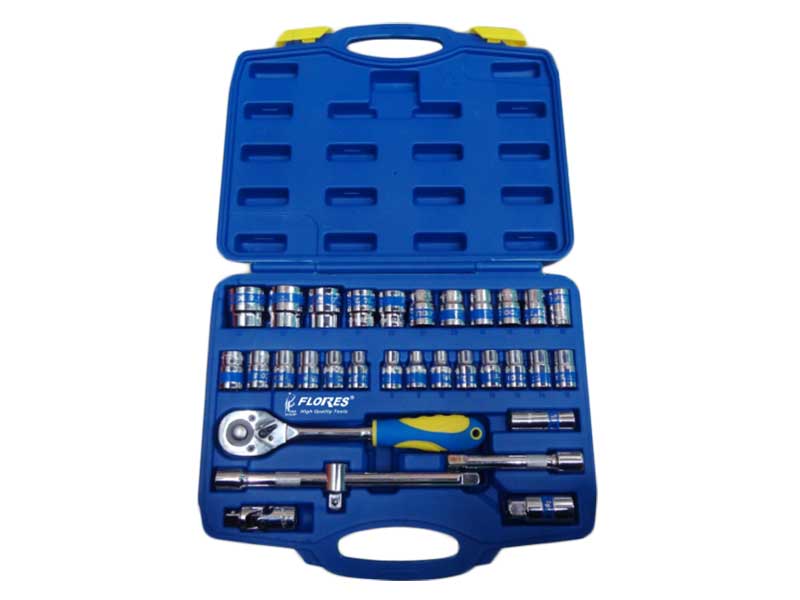 Trusă tubulare CR-VN 32 piese 1/2”, set profesional pentru mecanică și service auto