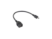 Cablu OTG USB mamă – miniUSB tată 20cm – Conectare periferice USB la dispozitive miniUSB