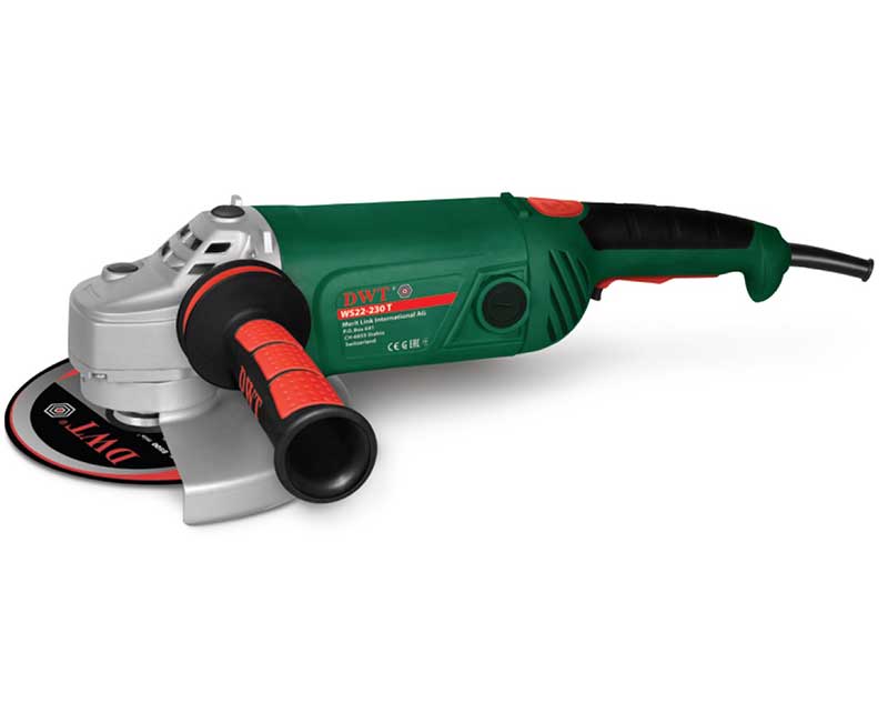 Polizor unghiular 230 mm, 2200W DWT cu mâner rotativ